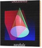 Conic Sections Parabola Poster Wood Print