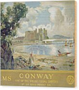 Conway Castle Wood Print