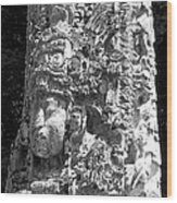 Copan Stela Honduras Wood Print