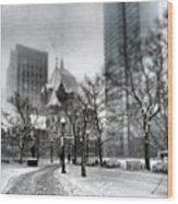 #copleysquare #blizzurd Wood Print