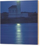 Coquille River Lighthouse Wood Print