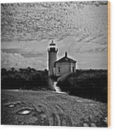 Coquille River Lighthouse Wood Print