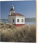 Coquille River Lighthouse Wood Print