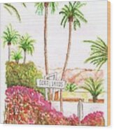 Coral Sands Inn, Palm Springs, California Wood Print