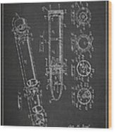 Cordless Vibrator Patent Drawing From 1966 Wood Print