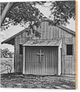 Corrugated Church Wood Print