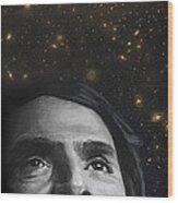 Cosmos- Carl Sagan Wood Print