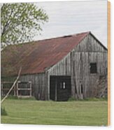 Country Barn Wood Print