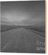 A Country Road Of South Dakota Wood Print