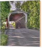 Covered Bridge Wood Print