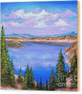 Crater Lake Oregon Wood Print