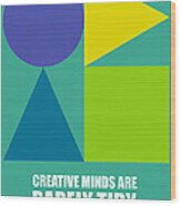 Creative Minds Poster Wood Print
