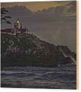 Crescent City Lighthouse Wood Print