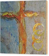 Cross Of Endless Love Wood Print