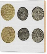 Crusader Kingdom Of Jerusalem Coins Wood Print