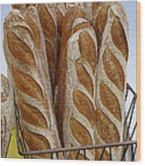 Crusty Bread Wood Print