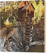 Crystal Mill Wood Print