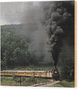 Chessie Steam Special At Lineboro Md Wood Print