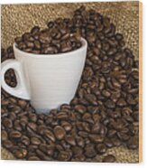 Cup Of Coffee Wood Print
