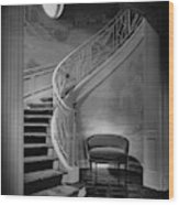 Curving Staircase In The Home Of  W. E. Sheppard Wood Print