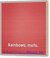 #cute Rainbow #background #effect With Wood Print