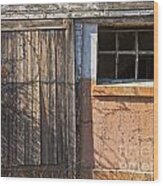 Dairy Barn Door Wood Print