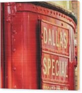 Dallas Special Front Entrance Wood Print