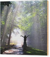 Dancing In God's Light Copyright Willadawn Photography Wood Print