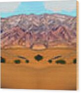Death Valley Nevada Pano Wood Print
