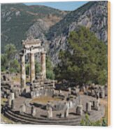 Delphi, Phocis, Greece. The Tholos Wood Print