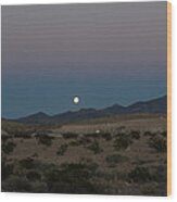 Desert Moon-1 Wood Print