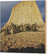 Devils Tower National Monument Wyoming Usa Wood Print