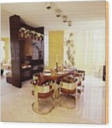 Dining Room In Olympic Tower Wood Print