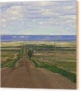 Dirt Road To Forever Wood Print