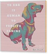Divine Canine Wood Print