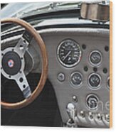 Dn-cobra Oldtimer Steering Wheel Wood Print