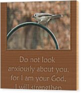 Do Not Look Anxiously About You Wood Print
