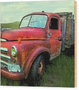Dodge Farm Truck Wood Print