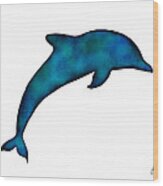 Dolphin Wood Print