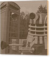 Dr Who - The Wrong Box Wood Print