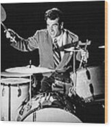 Drummer Gene Krupa Wood Print