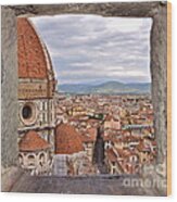 Duomo From Campanile Tower Wood Print