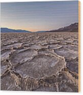 Dusk In Death Valley Wood Print