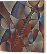 Dynamic Violin Wood Print