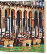 Early Evening Venice Wood Print