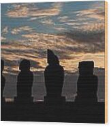 Easter Island 3 Wood Print