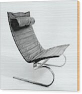 Easy Chair Designed By Paul Kjaerholm Wood Print