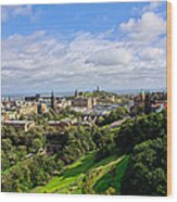 Edinburgh From The Castle Wood Print