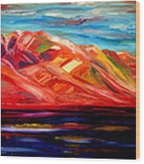 Eilat  Red  Mountains Wood Print