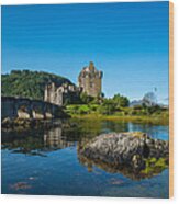 Eilean Donan Castle In Scotland Wood Print